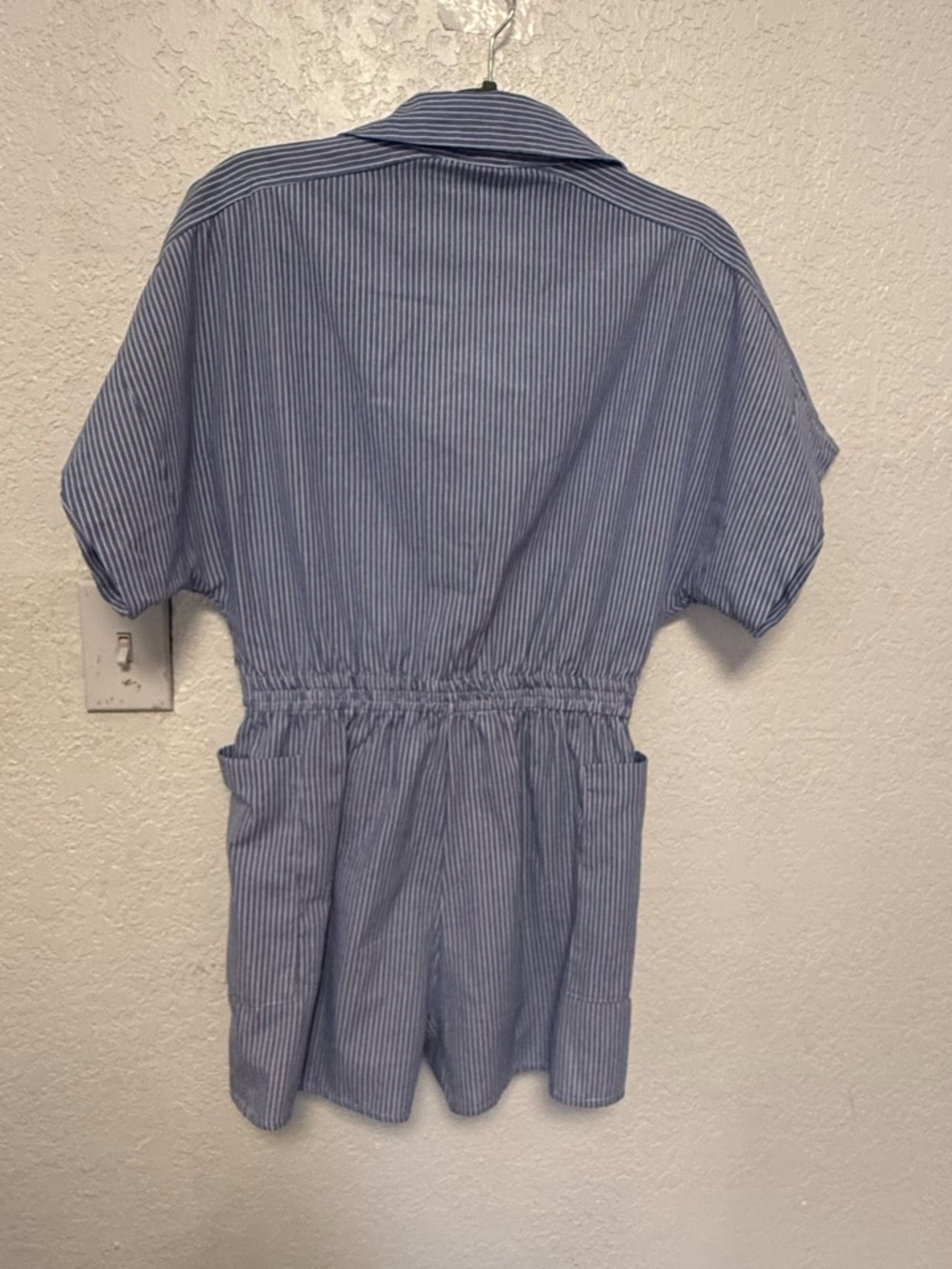 MICAS Blue & White Striped Short Romper - Size M - Boho Beach Style - Picture 8 of 14